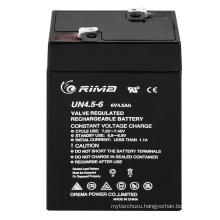 Maintenance-free VRLA Battery for Emergency Light 6V4.5ah